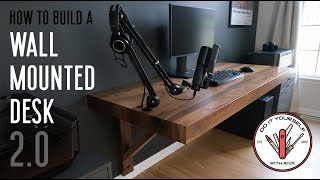 Build a Wall Mounted Desk 20 [upl. by Yesmar327]