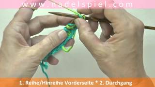 Stricken lernen mit eliZZZa 28  Patentmuster zweifarbig  Vollpatent [upl. by Gilburt]