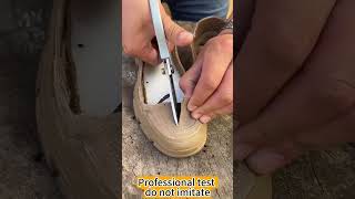 Safety shoe function testsafetyshoes safety shorts shoes workshoes amazing [upl. by Atiseret]