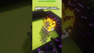 MINECRAFT LOGIC 3 minecraftshorts minecraft minecraftlogic [upl. by Jenne]