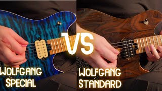 EVH Wolfgang Special vs EVH Wolfgang WG Standard Comparison [upl. by Ytok]