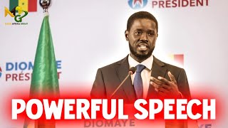 First press statement of president elect of Senegal  From prison to president in 10 days [upl. by Alletnahs]