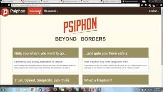 Free Internet Connect Psiphon on your Computer [upl. by Bartosch]