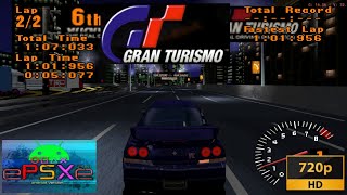 Gran Turismo The Real Simulator 720p HD  Widescreen EPSXE Emulator [upl. by Itnuahsa]