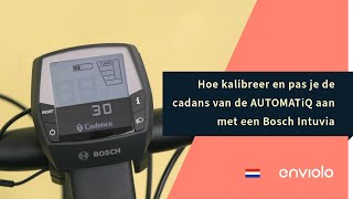 Hoe kalibreer en pas je de cadans aan van de AUTOMATiQ met een Bosch Intuvia [upl. by Ahseki45]