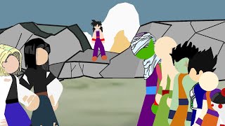 Guerreros Z del futuro vs Androides animation Stick nodes [upl. by Annawat328]