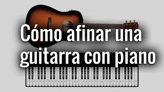 Cómo afinar la guitarra con un piano [upl. by Baram]