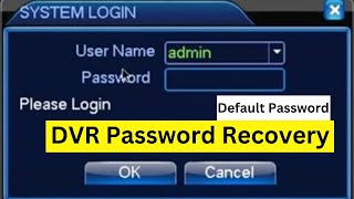 H264 DVR Password Recovery by Default Password h264 dvr password reset 20 by technical th1nker [upl. by Yelnats]