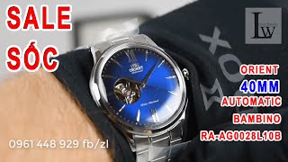 Review Đồng Hồ Orient Bambino Open heart Blue SS RAAG0028L10B [upl. by Jonati378]