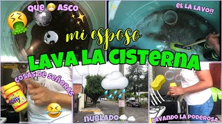 😬🤮CON ESTA AGUA NOS BAÑÁBAMOS 🚫mi esposo lavo la cisterna 💀shorts viral [upl. by Enamrej573]