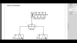 Pneumatic Basics Training with FluidSIM 5  Learn in Tamil single acting cylinder using OR gates [upl. by Narcis]