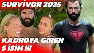 Survivor 2025 All Star Kadrosuna Alınan 5 İsim [upl. by Anivahs]