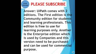 Is UiPath free [upl. by Burrill217]