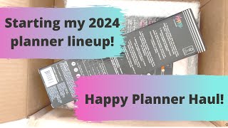 Starting my 2024 planner lineup with a Happy Planner Haul [upl. by Allerym]