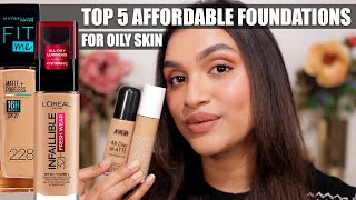 TOP 5 FOUNDATIONS FOR OILY SKIN  SUMMER EDITION  BeautiCo [upl. by Farleigh567]