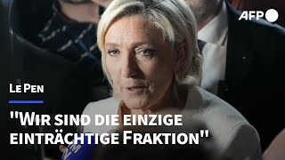 Le Pen Wir werden weiter für Frankreich und die Franzosen eintreten  AFP [upl. by Elay]