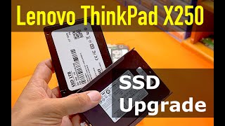 Lenovo ThinkPad X250  How To Replace SSD [upl. by Eilitan]