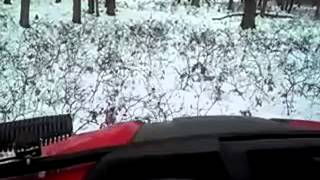 Honda Pioneer 7004 ride and review At work in the snow [upl. by Anavlis]