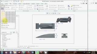 Orthogonal Drawing in Creo Parametric 20 [upl. by Mcwilliams]