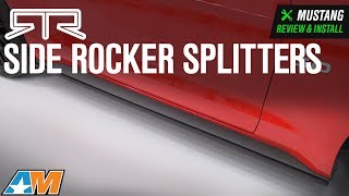 2018 Mustang RTR Side Rocker Splitters Review amp Install [upl. by Eissel]