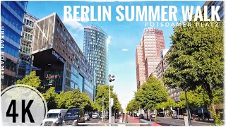 Berlin Summer Walk in Downtown Area of Potsdamer Platz in 4K  50fps [upl. by Merceer]