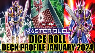 DICE ROLL MASTER DUEL DECK PROFILE JANUARY 2024 YUGIOH [upl. by Haram]