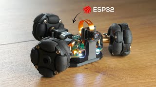 ESP32 based omnidirectional robots w camera  makermoekoe [upl. by Edla]