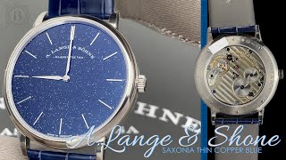 A Lange amp Söhne Saxonia Thin Copper Blue 205086 [upl. by Barry]