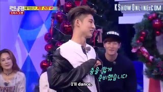 RM Ep278 iKONs BI dance appeal to Song Ji Hyo [upl. by Assirehs]