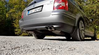 VW PASSAT W8  Best 8Cylinder Sound ever modified [upl. by Epotimet]