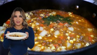 Super Quick and Easy Picadillo Rojo Recipe Mexican Ground Beef Stew [upl. by Clayborn533]