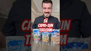 3x Juice Challenge Caprisun challenge shorts tiktok [upl. by Ahseei959]