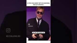 Elton John held no punches about Madonna [upl. by Ajim]