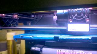 Makerbot Replicator 2 skipping steps on X axis [upl. by Aramad]