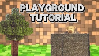 Fence and tree building playground tutorials Part 2 [upl. by Ehsom]