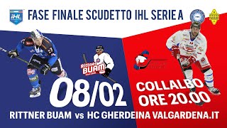 Finali Scudetto Hockey IHL Serie A 20212022  Rittner Buam vs HC Gherdeina valgardenait [upl. by Malan457]