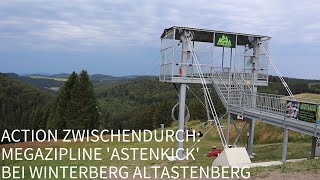 Action zwischendurch MEGAZIPLINE ASTENKICK bei Winterberg Altastenberg [upl. by Nerol]