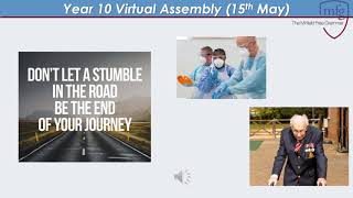 Year 10 Virtual Assembly 15 May 2020 [upl. by Trent227]