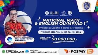 HIGHLIGHT OLYMPIAD ULBI 2024 [upl. by Carbo610]