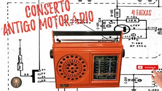 Conserto Reparo de um Antigo Rádio Fabricado Pela Motorádio [upl. by Aleit]