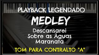 🎤Medley Descansarei  Sobre as Águas  Maranata PLAYBACK  TOM CONTRALTO quotAquot by Niel Nascimento [upl. by Herby]