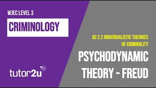 Freuds Psychodynamic Theory  WJEC Criminology  Unit 2  AC 22 Revision [upl. by Maggi]