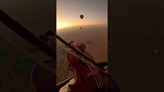 HOWL’S MOVING CASTLE  Violin Cover in the SKY 🤯 [upl. by Orelle50]