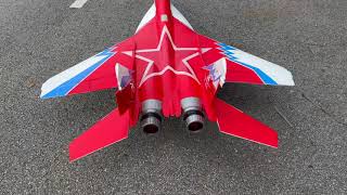 Freewing Mig29 Red Star Twin 80mm EDF maiden [upl. by Engud42]