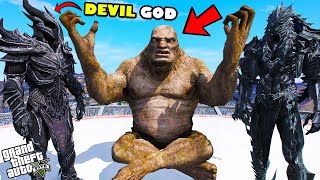 Franklin Lost DEVIL GOD And Found Huge HELL MONSTER In GTA 5 [upl. by Syverson]