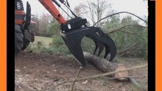 Fitting A Skidsteer Grapple To Tractor [upl. by Kristine995]