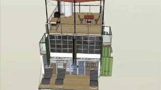 Four Container Home On Flat Terrain By Reuben James [upl. by Linette]