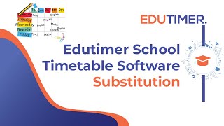 edutimer school timetable softwareSubstitution [upl. by Nave]