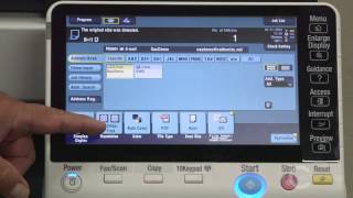 How to Scan a Document on your Konica Minolta Bizhub [upl. by Eldred]