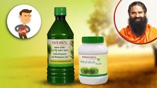 Effective Health Benefits Of Wheatgrass  Patanjali Wheat Grass Powder [upl. by Agathy]